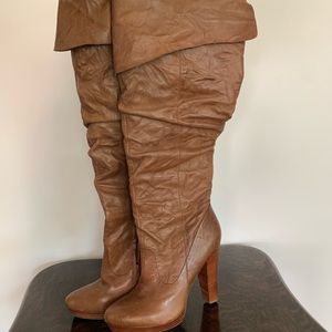 Jessica Simpson Leather knee high boots 10